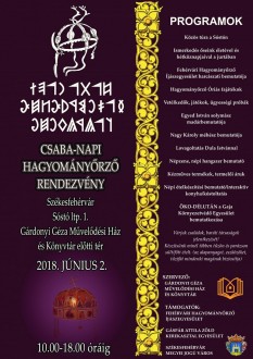 Csaba-napi hagyományőrző nap lesz szombaton a Gárdonyi Géza Művelődési Házban